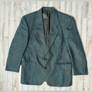 Pierre Balmain Wool Alpaca Blazer Jacket Green Size 39S